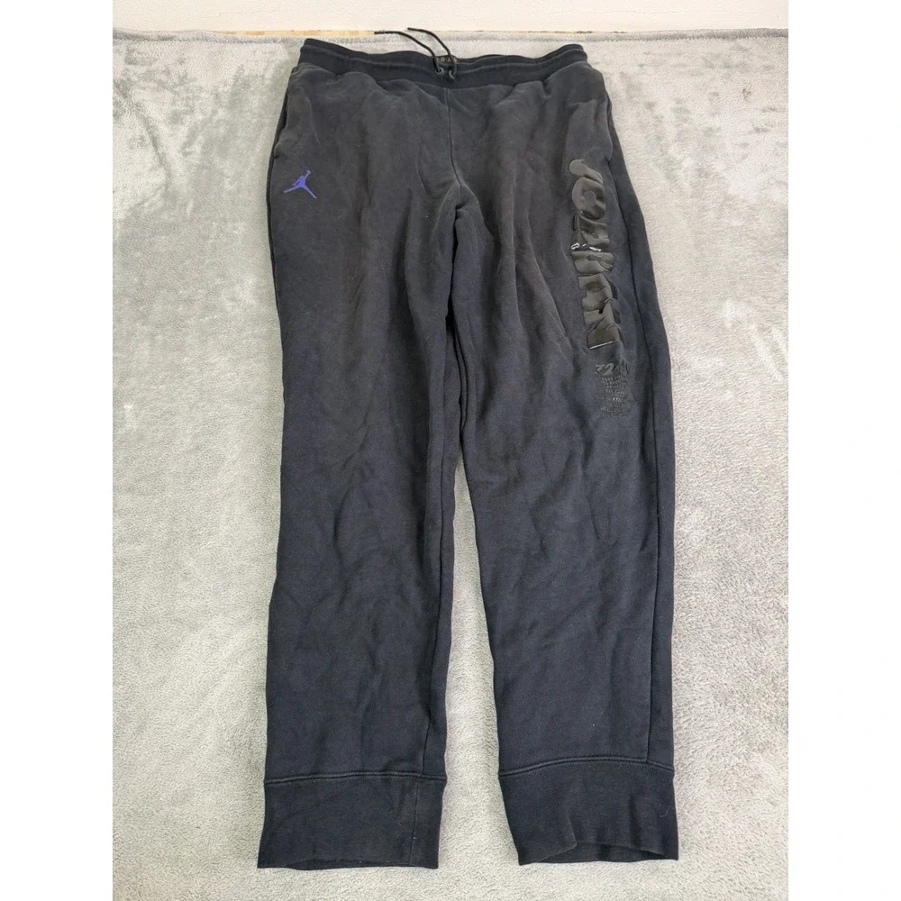 Jordan Legacy AJ11 Fleece Jogger Sweatpants Men's Size Large Black